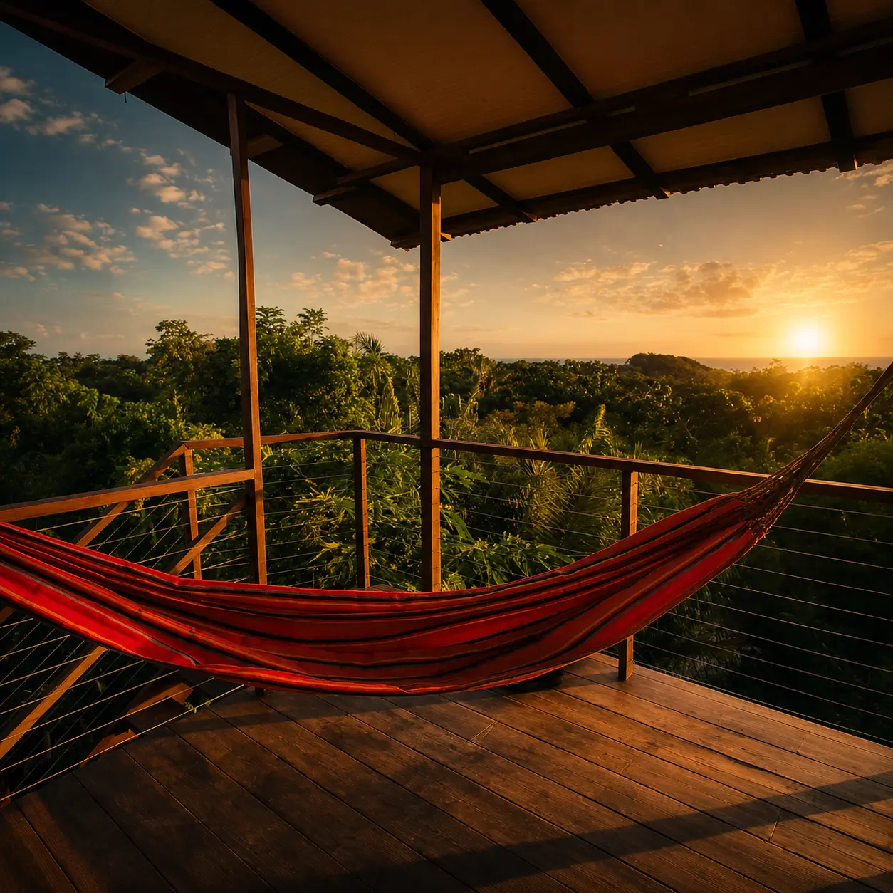 Slow living hammock jungle